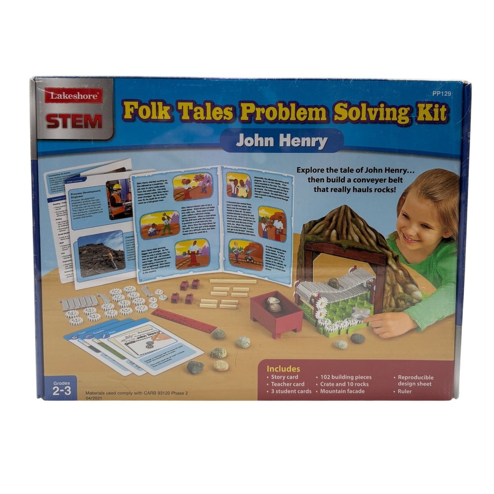 Lakeshore STEM Folk Tales Problem Solving Kit John Henry Engineering Set